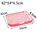 Maxbell Dog Toilet Reusable Dog Potty Tray Toilet for Other Pets Puppy Small Animals Pink