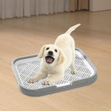 Maxbell Dog Toilet Reusable Dog Potty Tray Toilet for Other Pets Puppy Small Animals Gray