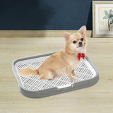 Maxbell Dog Toilet Reusable Dog Potty Tray Toilet for Other Pets Puppy Small Animals Gray