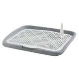 Maxbell Dog Toilet Pet Litter Pan Portable Potty Tray for Indoor Other Pets Bunny gray Low Fence
