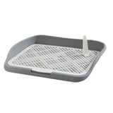 Maxbell Dog Toilet Pet Litter Pan Portable Potty Tray for Indoor Other Pets Bunny gray medium Fence