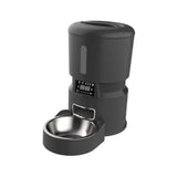 Maxbell 4L Cat Feeder Voice Function Non Slip Cat Feeder Automatic for Kitty Dog Pet black