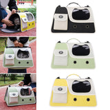 Maxbell Cat Carrier Privacy Protection Handbag Pet Carrier for Hiking Travel Kittens black