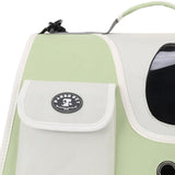 Maxbell Cat Carrier Privacy Protection Handbag Pet Carrier for Hiking Travel Kittens green