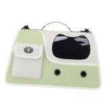 Maxbell Cat Carrier Privacy Protection Handbag Pet Carrier for Hiking Travel Kittens green