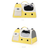 Maxbell Cat Carrier Privacy Protection Handbag Pet Carrier for Hiking Travel Kittens yellow