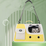 Maxbell Cat Carrier Privacy Protection Handbag Pet Carrier for Hiking Travel Kittens yellow