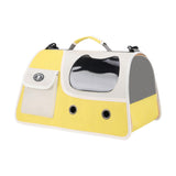 Maxbell Cat Carrier Privacy Protection Handbag Pet Carrier for Hiking Travel Kittens yellow