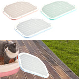 Maxbell Cat Litter Mat Wear Resistant Scratch Resistant Cat Litter Trapping Strainer Pink