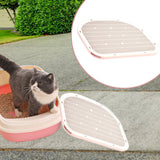 Maxbell Cat Litter Mat Wear Resistant Scratch Resistant Cat Litter Trapping Strainer Pink