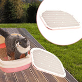Maxbell Cat Litter Mat Wear Resistant Scratch Resistant Cat Litter Trapping Strainer Pink