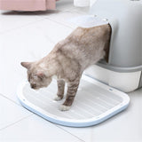 Maxbell Cat Litter Mat Wear Resistant Scratch Resistant Cat Litter Trapping Strainer Blue