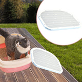 Maxbell Cat Litter Mat Wear Resistant Scratch Resistant Cat Litter Trapping Strainer Blue