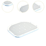 Maxbell Cat Litter Mat Wear Resistant Scratch Resistant Cat Litter Trapping Strainer Blue