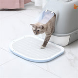 Maxbell Cat Litter Mat Wear Resistant Scratch Resistant Cat Litter Trapping Strainer Blue
