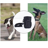 Maxbell Pet Dogs Treat Pouch Drawstring Bag Snack Storage Carrier Holder for Jogging black