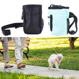 Maxbell Pet Dogs Treat Pouch Drawstring Bag Snack Storage Carrier Holder for Jogging black