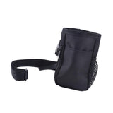 Maxbell Pet Dogs Treat Pouch Drawstring Bag Snack Storage Carrier Holder for Jogging black