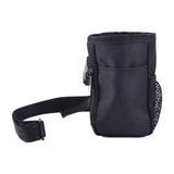 Maxbell Pet Dogs Treat Pouch Drawstring Bag Snack Storage Carrier Holder for Jogging black