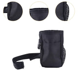 Maxbell Pet Dogs Treat Pouch Drawstring Bag Snack Storage Carrier Holder for Jogging black