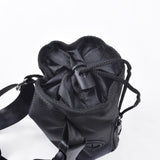 Maxbell Pet Dogs Treat Pouch Drawstring Bag Snack Storage Carrier Holder for Jogging black