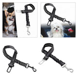 Maxbell Dog Car Safety Belt with Strong Elastic Belt for Small, Medium and Large Dog Black Buckle