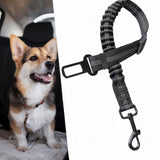 Maxbell Dog Car Safety Belt with Strong Elastic Belt for Small, Medium and Large Dog Black Buckle
