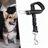 Maxbell Dog Car Safety Belt with Strong Elastic Belt for Small, Medium and Large Dog White Buckle