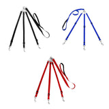 Maxbell 3 in 1 Dog Leash Adjustable Length Triple Dog Leash for Large Medium Dog Pet Black