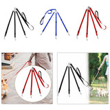 Maxbell 3 in 1 Dog Leash Adjustable Length Triple Dog Leash for Large Medium Dog Pet Black