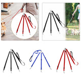 Maxbell 3 in 1 Dog Leash Adjustable Length Triple Dog Leash for Large Medium Dog Pet Black