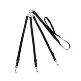 Maxbell 3 in 1 Dog Leash Adjustable Length Triple Dog Leash for Large Medium Dog Pet Black