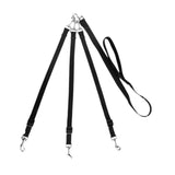 Maxbell 3 in 1 Dog Leash Adjustable Length Triple Dog Leash for Large Medium Dog Pet Black