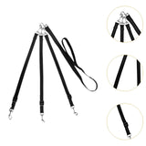 Maxbell 3 in 1 Dog Leash Adjustable Length Triple Dog Leash for Large Medium Dog Pet Black