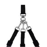 Maxbell 3 in 1 Dog Leash Adjustable Length Triple Dog Leash for Large Medium Dog Pet Black