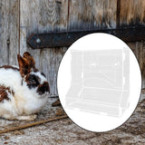 Maxbell Rabbit Rack Hay Acrylic Convenient Feeding Stable Fodder Shelf for Pet Bunny