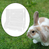 Maxbell Rabbit Rack Hay Acrylic Convenient Feeding Stable Fodder Shelf for Pet Bunny