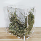 Maxbell Rabbit Rack Hay Acrylic Convenient Feeding Stable Fodder Shelf for Pet Bunny
