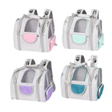 Maxbell Cat Carrier Backpack Breathable Travel Dogs Bag for Walking Camping Traveling purple