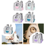 Maxbell Cat Carrier Backpack Breathable Travel Dogs Bag for Walking Camping Traveling purple