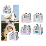 Maxbell Cat Carrier Backpack Breathable Travel Dogs Bag for Walking Camping Traveling purple