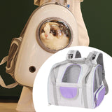Maxbell Cat Carrier Backpack Breathable Travel Dogs Bag for Walking Camping Traveling purple