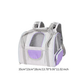 Maxbell Cat Carrier Backpack Breathable Travel Dogs Bag for Walking Camping Traveling purple