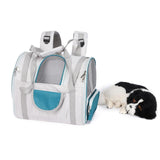 Maxbell Cat Carrier Backpack Breathable Travel Dogs Bag for Walking Camping Traveling green