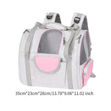 Maxbell Cat Carrier Backpack Breathable Travel Dogs Bag for Walking Camping Traveling pink