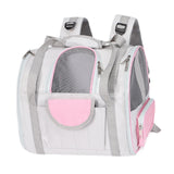 Maxbell Cat Carrier Backpack Breathable Travel Dogs Bag for Walking Camping Traveling pink