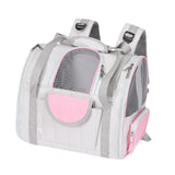 Maxbell Cat Carrier Backpack Breathable Travel Dogs Bag for Walking Camping Traveling pink