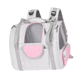 Maxbell Cat Carrier Backpack Breathable Travel Dogs Bag for Walking Camping Traveling pink