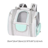 Maxbell Cat Carrier Backpack Breathable Travel Dogs Bag for Walking Camping Traveling blue