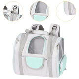 Maxbell Cat Carrier Backpack Breathable Travel Dogs Bag for Walking Camping Traveling blue